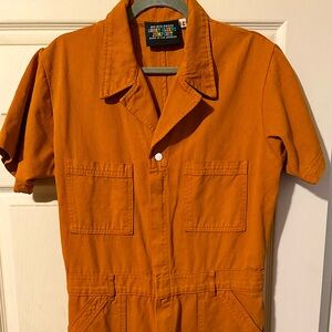 Big Bud Press Short Sleeve Jumpsuit in Mustard